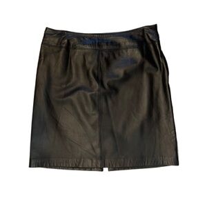 Jaclyn Smith Classic Skirt Genuine Lambskin Size 12